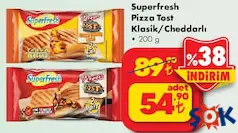 SUPERFRESH PİZZA TOST KLASİK/CHEDDARLI 200 G fiyat ve kampanya bilgisi